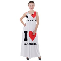 I Love Samantha Empire Waist Velour Maxi Dress by ilovewhateva