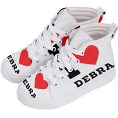 I Love Debra Kids  Hi-top Skate Sneakers by ilovewhateva