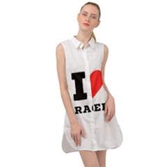 I Love Rachel Sleeveless Shirt Dress by ilovewhateva