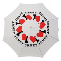 I Love Janet Straight Umbrellas by ilovewhateva