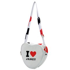 I Love Janet Heart Shoulder Bag by ilovewhateva
