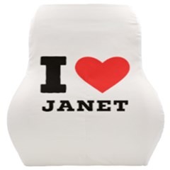 I Love Janet Car Seat Back Cushion  by ilovewhateva