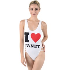 I Love Janet High Leg Strappy Swimsuit by ilovewhateva