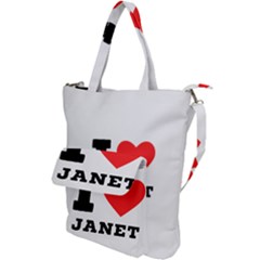 I Love Janet Shoulder Tote Bag by ilovewhateva
