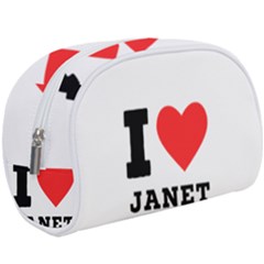 I Love Janet Make Up Case (large) by ilovewhateva