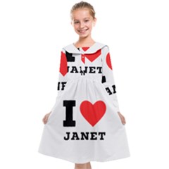 I Love Janet Kids  Midi Sailor Dress by ilovewhateva