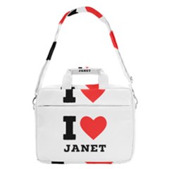 I Love Janet Macbook Pro 13  Shoulder Laptop Bag  by ilovewhateva