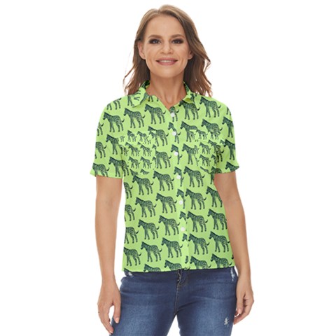 Pattern 134 Women s Short Sleeve Double Pocket Shirt by GardenOfOphir