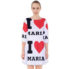 I Love Maria Smock Dress by ilovewhateva