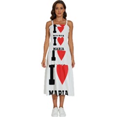 I Love Maria Sleeveless Shoulder Straps Boho Dress by ilovewhateva