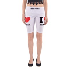 I Love Heather Yoga Cropped Leggings by ilovewhateva