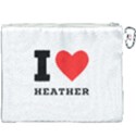 I love heather Canvas Cosmetic Bag (XXXL) View2