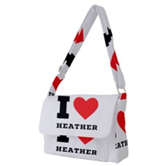 I Love Heather Full Print Messenger Bag (m) by ilovewhateva
