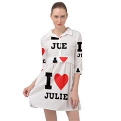 I Love Julie Mini Skater Shirt Dress