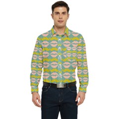 Pattern 176 Men s Long Sleeve Pocket Shirt  by GardenOfOphir