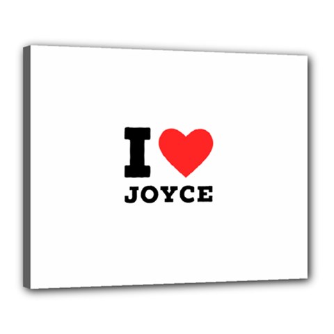 I Love Joyce Canvas 20  X 16  (stretched) by ilovewhateva