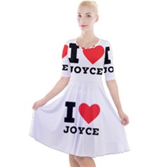 I Love Joyce Quarter Sleeve A-line Dress by ilovewhateva
