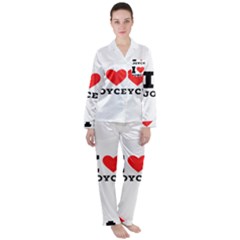 I Love Joyce Women s Long Sleeve Satin Pajamas Set	 by ilovewhateva