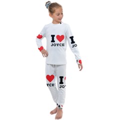 I Love Joyce Kids  Long Sleeve Set  by ilovewhateva