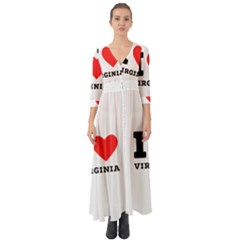 I Love Virginia Button Up Boho Maxi Dress by ilovewhateva