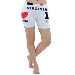 I Love Virginia Lightweight Velour Yoga Shorts by ilovewhateva