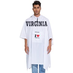 I Love Virginia Men s Hooded Rain Ponchos by ilovewhateva