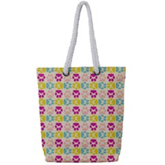 Pattern 214 Full Print Rope Handle Tote (small) by GardenOfOphir