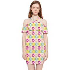 Pattern 214 Shoulder Frill Bodycon Summer Dress by GardenOfOphir