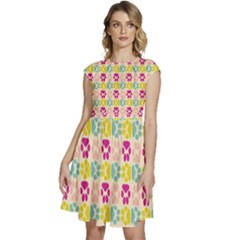Pattern 214 Cap Sleeve High Waist Dress by GardenOfOphir
