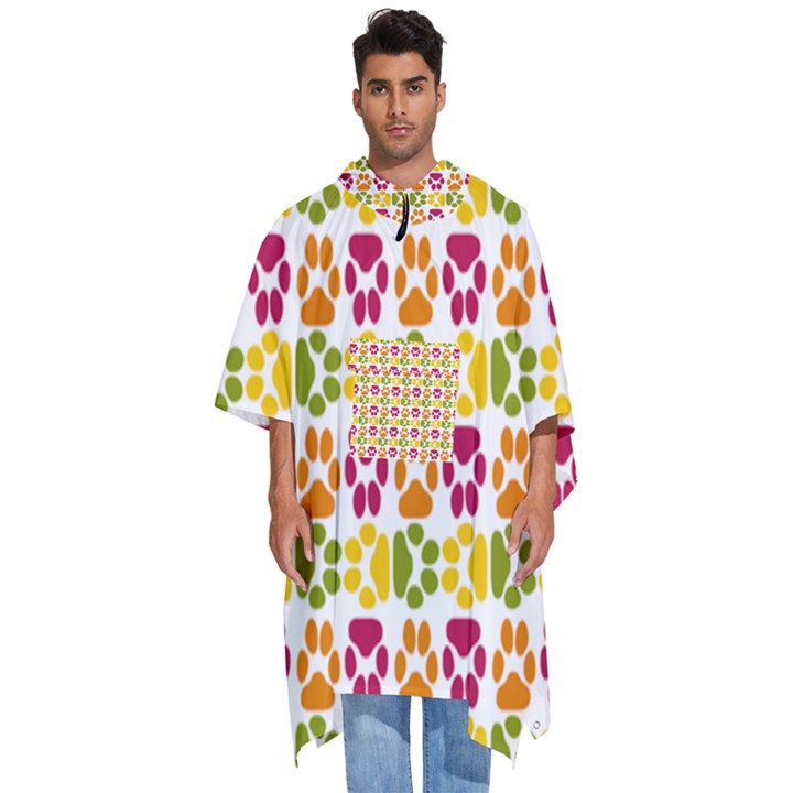 Pattern 219 Men s Hooded Rain Ponchos