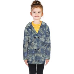 Elemental Beauty Abstract Print Kids  Double Breasted Button Coat by dflcprintsclothing