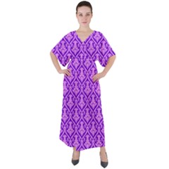 Pattern 245 V-neck Boho Style Maxi Dress by GardenOfOphir