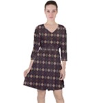 Pattern 254 Quarter Sleeve Ruffle Waist Dress