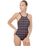 Pattern 254 High Neck One Piece Swimsuit