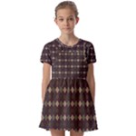 Pattern 254 Kids  Short Sleeve Pinafore Style Dress