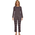 Pattern 254 Womens  Long Sleeve Lightweight Pajamas Set