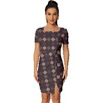 Pattern 254 Fitted Knot Split End Bodycon Dress