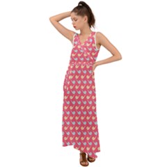 Pattern 261 V-neck Chiffon Maxi Dress by GardenOfOphir