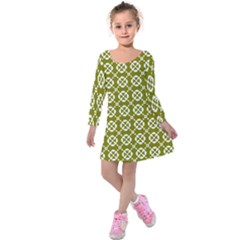 Pattern 297 Kids  Long Sleeve Velvet Dress by GardenOfOphir