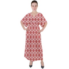 Pattern 303 V-neck Boho Style Maxi Dress by GardenOfOphir