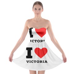 I Love Victoria Strapless Bra Top Dress by ilovewhateva