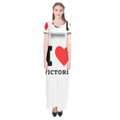 I Love Victoria Short Sleeve Maxi Dress by ilovewhateva