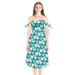 Pattern 329 Shoulder Tie Bardot Midi Dress by GardenOfOphir