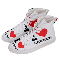 I Love Lauren Women s Hi-top Skate Sneakers by ilovewhateva