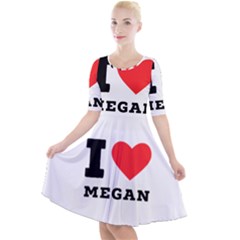 I Love Megan Quarter Sleeve A-line Dress by ilovewhateva