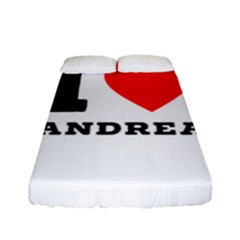 I Love Andrea Fitted Sheet (full/ Double Size) by ilovewhateva