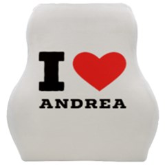 I Love Andrea Car Seat Velour Cushion  by ilovewhateva