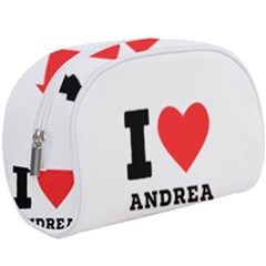 I Love Andrea Make Up Case (large) by ilovewhateva
