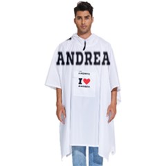 I Love Andrea Men s Hooded Rain Ponchos by ilovewhateva