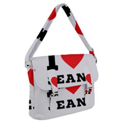 I Love Jean Buckle Messenger Bag by ilovewhateva